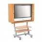 Flat-Screen-Schrank fahrbar, bis 52 Zoll Diagonale, Höhe 190 cm, 154x65 cm (B/T) 